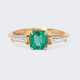 Smaragd-Diamant-Ring. - photo 1