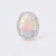 Opal-Brillant-Schmuckset: Anhänger mit Ring. - Foto 1