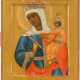 A RARE ICON SHOWING THE MOTHER OF GOD 'JOY TO ALL WHO GRIEVE' - фото 1