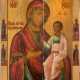 A MONUMENTAL ICON SHOWING THE IVERSKAYA MOTHER OF GOD FROM A CHURCH ICONOSTASIS - Foto 1