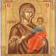A FINE AND LARGE ICON SHOWING THE SMOLENSKAYA MOTHER OF GOD - photo 1