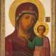 A MONUMENTAL ICON SHOWING THE KAZANSKAYA MOTHER OF GOD FROM A CHURCH ICONOSTASIS - фото 1