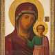 A MONUMENTAL ICON SHOWING THE KAZANSKAYA MOTHER OF GOD FROM A CHURCH ICONOSTASIS - photo 1