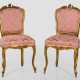 Paar Salonstühle im Louis XV-Stil - Foto 1