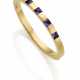 CARTIER | Cabochon cordierite yellow gold bangle b… - photo 1