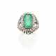 Octagonal ct. 3.80 circa emerald and diamond plati… - фото 1