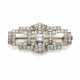 Diamond and platinum geometric shaped pendant, rec… - photo 1