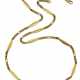 Yellow gold groumette link chain with rhombus shap… - фото 1