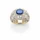 TAGLIABUE | Oval ct. 1.30 circa sapphire and diamo… - фото 1