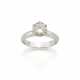 Round ct. 1.51 diamond white gold ring, g 4.88 cir… - photo 1