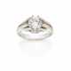 Cushion cut ct. 2.39 diamond white gold ring, g 10… - photo 1