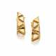 MARINA B | Yellow gold "triangoli" earrings, g 18.… - Foto 1