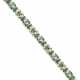 Baguette diamond and emerald white gold modular br… - фото 1