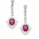 Oval ct. 2.20 circa and ct. 2.50 circa ruby, diamo… - photo 1