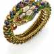 Diamond and yellow gold snake shaped bracelet acce… - Foto 1
