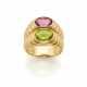 BULGARI | Pink tourmaline and peridot yellow gold… - photo 1