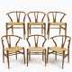 Sechs Armlehnstühle CH 24 (Wishbone chairs) - фото 1