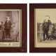 LOT OF (2) CABINET PHOTOGRAPHS OF YOUNG BOY WITH BASEBALL EQUIPMENT C.1880S - Foto 1