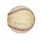 U.C. "RED" FABER SINGLE SIGNED BASEBALL (JSA) - Foto 1