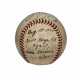 1954 GIL HODGES 200TH CAREER HOME RUN BASEBALL WITH PHOTOGRAPHIC DOCUMENTATION (PHOTO MATCH) - Foto 1