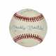 MICKEY MANTLE SINGLE SIGNED AND INSCRIBED BASEBALL: BROOKS ROBINSON PLAY AT THIRD BASE (PSA/DNA 8 NM-MT) - photo 1