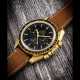 OMEGA. A VERY RARE 18K GOLD LIMITED EDITION CHRONOGRAPH WRISTWATCH - Foto 1