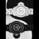 CHANEL. A SET OF 2 ONE-OF-A-KIND AND ATTRACTIVE BLACK AND WHITE CERAMIC AUTOMATIC WRISTWATCHES WITH SWEEP CENTRE SECONDS AND BRACELET, MADE FOR ONLY WATCH 2019 - Foto 1