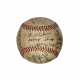 IMPORTANT KANSAS CITY MONARCHS AND HOMESTEAD GRAYS NEGRO LEAGUE AUTOGRAPHED BASEBALL WITH JOSH GIBSON AND SATCHEL PAIGE C.1942 (PSA/DNA)(EX-DAVID WELLS COLLECTION) - photo 1
