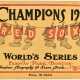 1912 WORLD SERIES PROGRAM AT BOSTON (CLINCHING GAME #8 AT BOSTON) (SUPERIOR CONDITION GRADE EXAMPLE) - photo 1