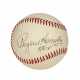 HIGH CONDITION GRADE ROGERS HORNSBY SINGLE SIGNED BASEBALL (PSA/DNA 8.5 NM-MT+) - фото 1