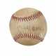 SEPTEMBER 24, 1992 GEORGE BRETT AUTOGRAPHED 2,992ND HIT BASEBALL WITH EXCEPTIONAL PROVENANCE - фото 1