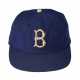 BROOKLYN DODGERS PROFESSIONAL MODEL BASEBALL HAT WITH ATTRIBUTION TO JACKIE ROBINSON C.1963-69 (MEARS AUTHENTICATION) - photo 1