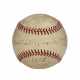 VERY RARE FRANKLIN D. ROOSEVELT SINGLE SIGNED BASEBALL WITH ATTRIBUTION TO CEREMONIAL FIRST PITCH FOR THE 1935 MLB SEASON (PSA/DNA) - Foto 1