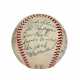 OUTSTANDING 1955 BROOKLYN DODGERS TEAM AUTOGRAPHED BASEBALL (WORLD CHAMPIONS)(PSA/DNA 8 NM-MT) - photo 1