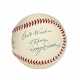DIZZY DEAN SINGLE SIGNED BASEBALL WITH ITS ORIGINAL BOX: A SPECTACULAR CONDITION GRADE EXAMPLE (PSA/DNA 8.5 NM-MT+) - photo 1