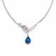 Sapphire-Diamond-Necklace - photo 1