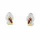 Gemstone-Diamond-Ear Studs/Clips - Foto 1