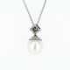 Pearl-Diamond-Pendant Necklace - фото 1