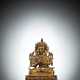 Feuervergoldete Bronze des Maitreya - Foto 1
