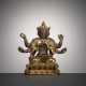 Partiell feuervergoldete Bronze der Ushnishavijaya - photo 1