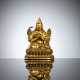 Kleine feuervergoldete Bronze des Tsongkhapa - фото 1