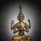 Skulptur des Sadaksari Avalokiteshvara aus Kupfer-Repoussé - Foto 1