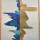 FELIX LEWIN, "Abstrakte Komposition in grau und blau" Öl auf Leinwand, 1965, gerahmt. - photo 1