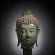Feiner Kopf des Buddha aus Bronze - photo 1
