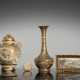 Vier Satsuma-Porzellane: Vase, Koro, Tablett und Deckeldöschen - Foto 1