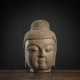 Kopf des Buddha aus Sandstein - photo 1