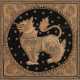 Stickerei eines Löwen mit Pailletten - Foto 1