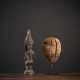 Sepik-Schnitzerei einer Ahnenfigur und möglicheweise Batak geschnitzter Kopf aus Holz - Foto 1
