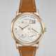 A. LANGE & S&#214;HNE. AN ATTRACTIVE 18K PINK GOLD WRISWATCH WITH DATE AND POWER RESERVE - Foto 1