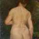 ATTRIBUÉ A GUSTAVE COURBET (FRANCE/ 1819-1877). Femme nue de dos - photo 1